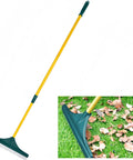 3 In 1 Turf Rake For Artificial Grass And Carpet Care With Adjustable 32 To 50 Inch Steel Handle Dense Nylon Tooth Brush Head For Quick Leaf Pet Hair And Debris Removal From Lawn Turf And Indoor Surfaces