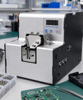 Heavy Duty Automatic Screw Feeder Machine With Smart Precision Counting Capabilities in a workshop setting with tools.