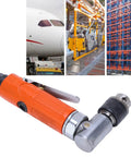Professional Grade Industrial Heavy Duty Right Angle Air Grinder Cranking 25000 RPM for smooth metal cutting and auto body work.