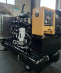 High Performance Industrial Electric Mobile Screw Air Compressor With Customizable Options And Powerful Air Delivery For Construction, Mining Drilling Heavy Duty Pneumatic Systems Efficient And Reliable Power, side perspective view.
