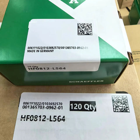 Heavy Duty One Way Needle Roller Clutch Bearing Drawn Cup Design 8X12X12 Mm packaging view with product labels and barcode.