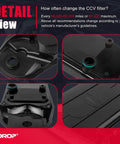 Detail view of CCV breather element for 6.7L ISB diesel engines, highlighting key components and design.