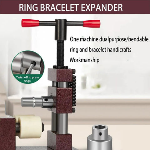 Kickass Ring And Bracelet Press Bender Machine With Adjustable Rolling Mill and Flat Bending Tool Spoon Forming Jig for making rings.