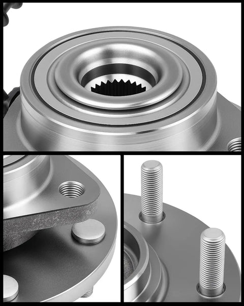 Premium Heavy Duty 4WD Front Wheel Bearing Hub Assembly 2 Pack For Nissan Titan and Armada 2012 to 2015 5.6L V8 detailed view