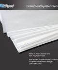 AAWipes Cleanroom Wipes, cellulose/polyester blend, 12 x 12 in, 300 pcs, white nonwoven sheets