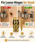 6x14mm Short Expansion Screw Set For Cabinet Hinges End The Wobble Fix Stripped Threads And Sagging Doors zinc anchors