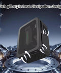 Tough As Nails Wall Mount Ev Charger Enclosure With Mechanical Lock and Translucent Tempered Glass Panel in large size, showcasing fish gill-style heat dissipation.
