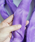 Beefy Heavy Duty Round Slings For Aerial Lyra Hoop Rig And Aerial Silks Polyester Spanset Lifting Sling 5300 Lb Vertical Capacity 4240 Lb Choker 10600 Lb Basket Purple 3 Ft close-up