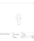 Built Tough 16150 Tapered Roller Bearing Inner Race Cone 1.5 Inch Bore 0.813 Cone Width Steel side view dimensions.