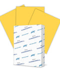 Goldenrod Colored Printer Paper 20Lb 8.5 By 11 Ream Of 500 Sheets Made In The USA Pastel Paper for Office and School use with sheets visible