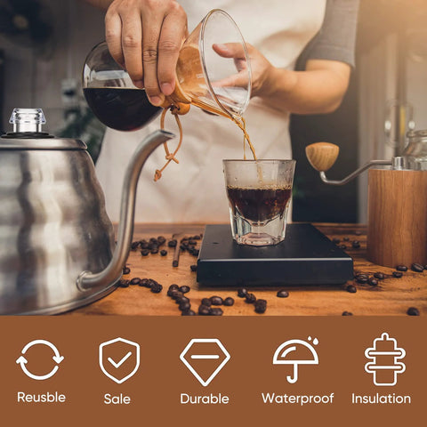 Lounsweer 2-set percolator top and washer ring for Farberware Yosemite coffee percolators, transparent filters