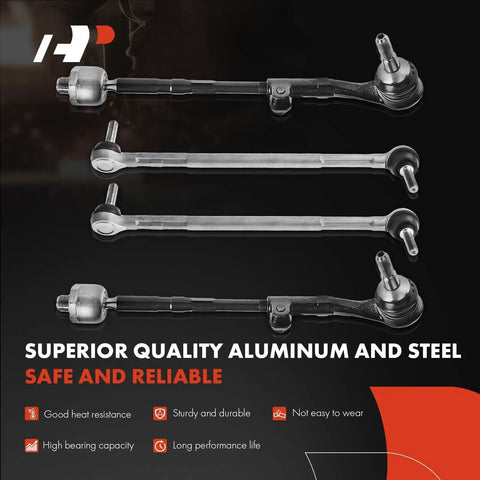 Tough As Nails Eight Piece Front Suspension Control Arm Kit For BMW 1 And 3 Series Plug And Play Fitment Reinforced Bushings and Steel parts.