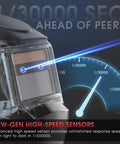Auto Darkening Welding Helmet With Blue Light Blocking True Color Lens, Solar Powered Hood, high-speed sensor detail