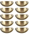 Retro Copper Finish Iron Cabinet Pulls 10 Pack Sturdy Drawer Handles Great Grip Easy Install Heavy Duty Kitchen Hardware