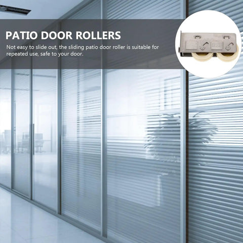 Heavy Duty Straight Up Premium Stainless Steel Sliding Patio Door Roller Wheel Kit With Reinforced Double Bearing for smooth operation