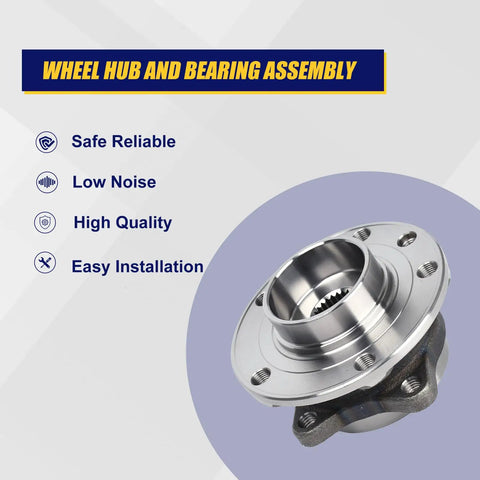 Straight Up Beefy Front Wheel Bearing And Hub Assembly Part 513348 for Chrysler 200 and Dodge Dart, showing detailed assembly view.
