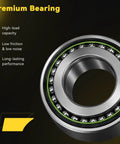 Premium Front Wheel Bearing And Hub Assembly 2 Pack Beefed Up Build showing high-load capacity bearing with sealed ball design.