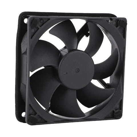 External Exhaust Fan Kit For 3D Printers With Smart Touch Screen Controls And Auto Air Extraction To Keep The Shop Buttery Smooth And Swap Stale Odors For Crisp Air Anytime - black cooling fan with plastic blades