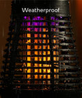 Solar Powered Bug Zapper Outdoor Insect Trap With 600V Grid, LED Flickering Flame in rain, Weatherproof design visible