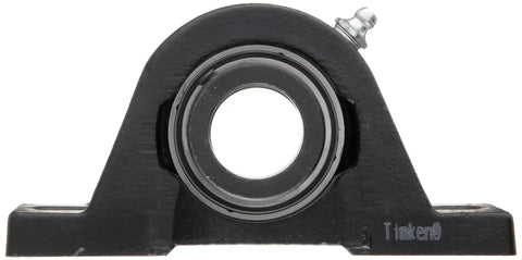 Workhorse Cast Iron Pillow Block Bearing Ironclad Build With Dual Bolt Holes For Fast Setup 1-3/4 Inch Bore Eccentric Locking Collar Steel Insert with visible locking collar.