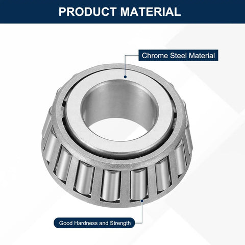 Top Shelf 1380 Tapered Roller Bearing Cone With A Beefy 22mm Bore And Premium Chrome Steel Body, showing tapered design.