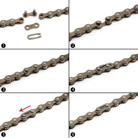 Single Speed Bike Chain For Fixed Gear And Mountain Bikes One Half By One Eighth Inch 116 Links Tough As Nails with installation steps