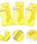 Automatic Needle Threader Tool Set With 12 Pieces Dope Durable PP Material Precise Threading For Fine Needles Versatile Thread Compatibility Lightweight Home Sewing Aid For Seniors And DIY Projects, 3 yellow plastic threaders