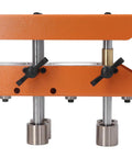 Rock Solid Roller Bender For Sheet Metal Bending 0 To 90 Degrees with adjustable depth gauge and stainless steel rollers.