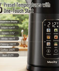 Electric Kettle 1.7L With Clear Touch Screen Temperature Control, Six Preset Temperatures Displayed, Dark Grey