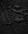 Close-up of water droplets on 210D Oxford cloth, highlighting waterproof feature of Beige 3 Seater Patio Swing Canopy Replacement Top Cover.