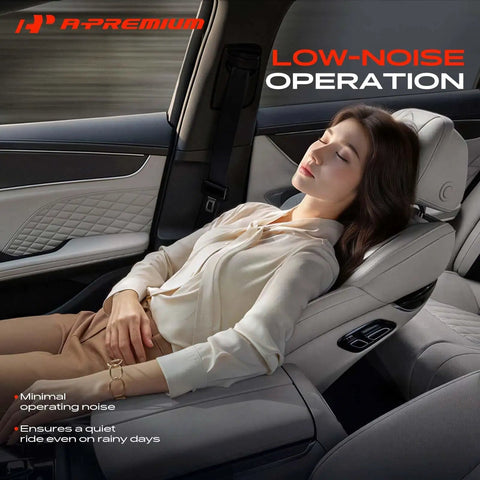 Bulletproof Front Side Windshield Wiper Motor With 4 Plus 8 Pin Connector For Ford F150 Explorer Mustang Expedition Flex Focus Escape Taurus Garage Trusted Pro, showcased in a vehicle interior.