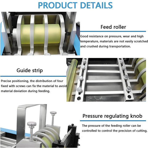 Automatic Heat Shrink Tube Cutter Machine With 100 mm Cutting Width And 0.1 mm To 99999.9 mm Adjustable Length mechanism details