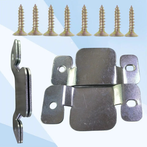 Solid Metal Sectional Couch Connectors To Keep Sections From Sliding Apart with screws for secure installation.