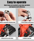 Steps to operate Multi Function Universal Socket Wrench Tool For 10mm To 19mm Nuts And Bolts, fits drill and wrench