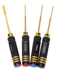 Hex Screwdriver And Socket Repair Tool Kit For Remote Control Cars Boats And Aircraft with 4 gold and black hex drivers