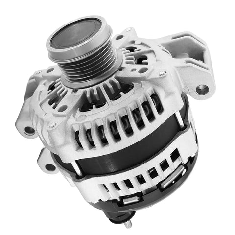 Close-up view of Workhorse 180 Amp Alternator For 3.6L V6 Ram 1500 Grand Cherokee Chrysler 300 Dodge Challenger Charger 2011-2023