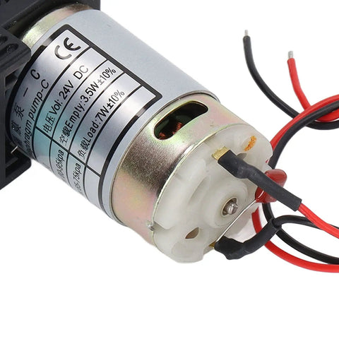 DC24V 7W Inkjet Printer Pump for Ink Circulation and Waste Ink Management, showing motor and wires, universal compatibility