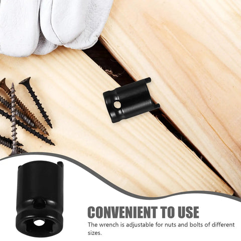 Built Tough Adjustable Clutch Fork Alignment Sleeve Socket Wrench for various nut sizes on wooden surface.
