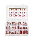 Premium Metalized Film Capacitor Assortment 415 Pieces Spanning 100 Volts 250 Volts 400 Volts Offers Top Tier Reliability For Your Favorite Weekend Warrior Build in organized storage box.