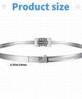 Product size of 4 Pack Adjustable Sign Mounting Brackets For Poles And Road Signs, showing a metal clamp with size 0.55in/14mm.