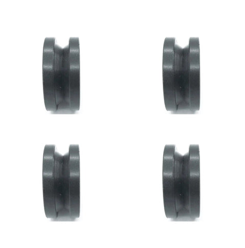 4 Pack Tile Saw Table Roller Replacement For Ridgid R4030 R4030S 7 Inch Saw OEM Equivalent Durable Black Parts