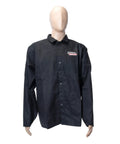Black Flame-Resistant 9 Oz Cotton Welding Jacket Delivers Breathable Comfort, Large Size, Shields Arms And Torso From Spatter And Heat