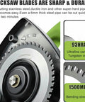 Heavy Hitter Automatic Pipe Cutter cutting durable tungsten steel blades for stainless steel and PVC tubes.
