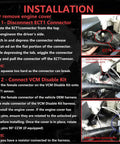 Installation guide for Smooth Ride Vcm Shutoff Harness Adapter For Honda 3.5 Liter V6 Engines showing wiring connections.