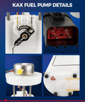 Electric Fuel Pump Module Assembly Drop-In Replacement For 1997-2002 Jeep Wrangler TJ With 19 Gallon Tank Direct Replacement For 5012952AA 4897755AA Premium Quality, showing detailed components of the module