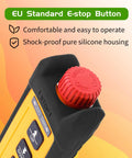 Compact Ergonomic Industrial Wireless Crane Remote Control 110V Heavy Duty Hoist Winch Transmitter with E-stop button