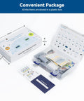Open Raspberry Pi Pico Starter Kit With 40 Projects And Online Tutorials, showing box contents and components in a plastic case.