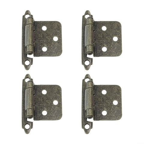 10 Pack No Slam Soft Close Cabinet Hinges Chrome Finish For Overlay Flush Mount Doors With Silent Hydraulic Damping 7x4x3 Cm Includes 50 Screws