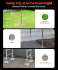 Four Pack Beefy Adjustable Leveling Jacks For Baker Style Scaffolding on uneven surfaces