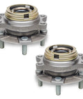 Front Wheel Bearing And Hub Assembly Pair For Infiniti AwD Models With 5 Lug Bolt Pattern And Abs Sensor, close-up view.